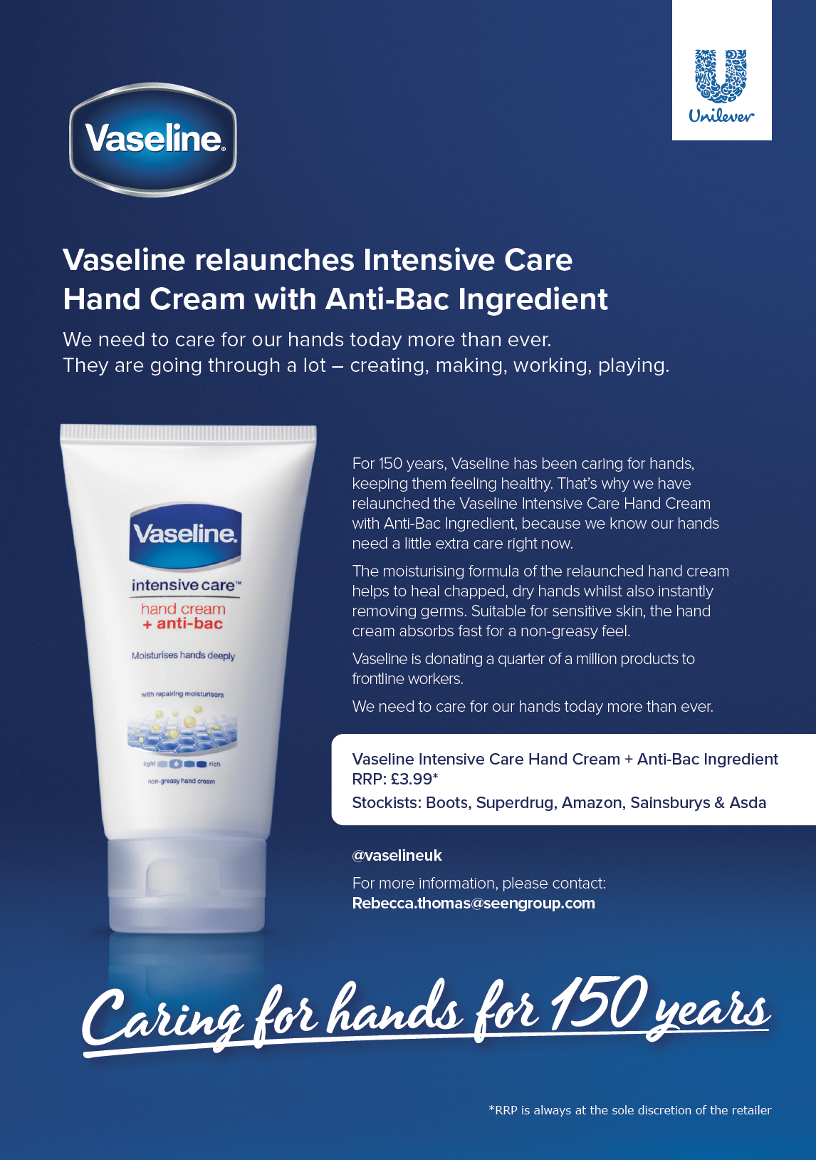 SEEN Group Reveals '150 Years of Vaseline' Campaign